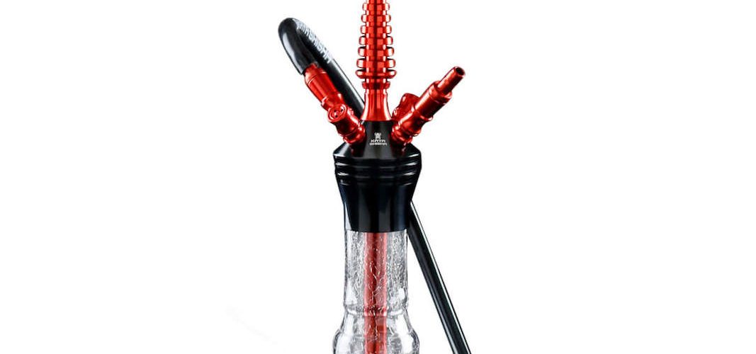 Kaya Elox 630CE Pyramid - transparent cracked red shisha