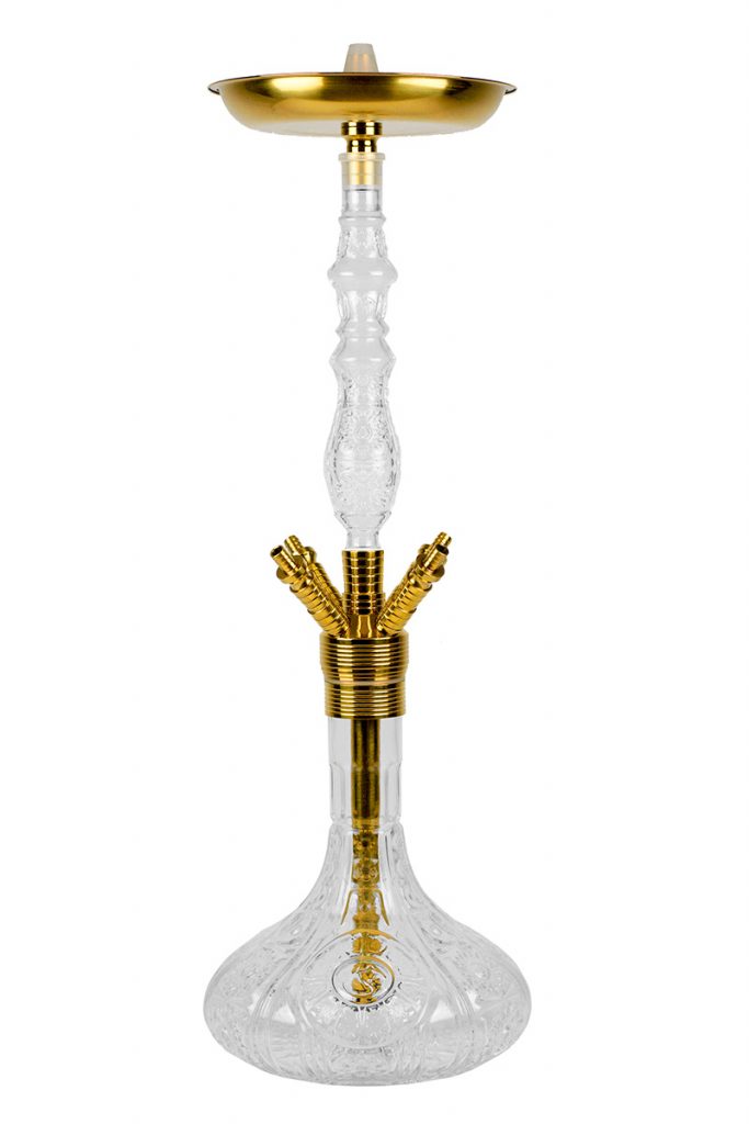 Dschinni Baba 2.0 Crystal Gals Design Gold Shisha