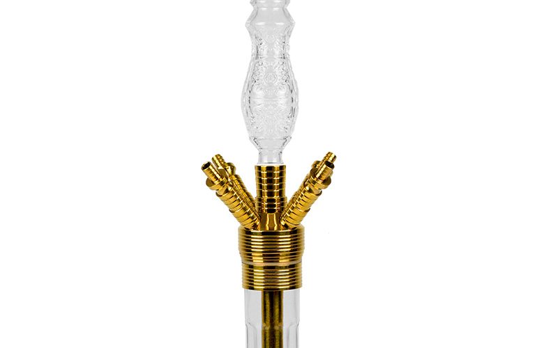 Dschinni Baba 2.0 Crystal Gals Design Gold Shisha