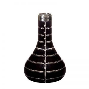 wookah shisha bowl crystal stripped black